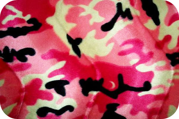 Soft Fur Camouflage Ivory/Pink